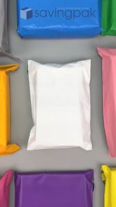 ST1T2 - 17x30 cm - Combo 100 túi nilon gói hàng 2 lớp túi niêm phong giao hàng - Tím