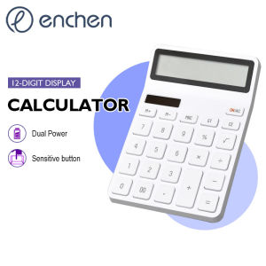KACO เครื่องคิดเลขตั้งโต๊ะ รุ่น 12, ประหยัดพลังงานและทนทาน คอมพิวเตอร์เดสก์ท็อปหน้าจอ 12 บิต, อุปกรณ์สำนักงาน, ขาว