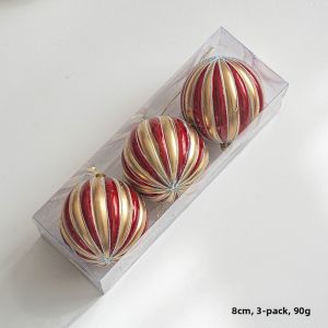 Hromeo Christmas Decorations 8cm Christmas Balls Champagne Balls Christmas Tree Decorations Hanging Ornaments Window Display