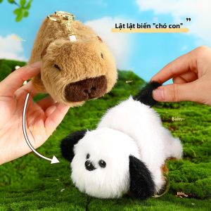 Abu & Mifa | Reversible Plush Puppy Keychain Pendant
