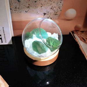 Bedroom Aromatherapy Essential Oil Storage Bottle Transparent Crystal Stone Decoration No-Flame Diffuser Salt Container Jar