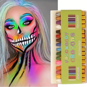 Bộ Màu Vẽ Mặt Và Thân Thể 16 Màu Không Độc Hại Màu Sắc Tươi Sáng Dành Cho Halloween Màu Vẽ An Toàn Cho Trẻ Em Vẽ Tranh Trên Thân Thể