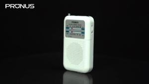 Pocket AM FM Radio PortableTransistor Radio with Excellent Reception Tuning Knob with Signal Indicator AAA Battery Operated for Hurricane&Walking DE333 by PRUNUS