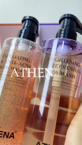 Athena Exfoliating Anti-Acne & Brightening Body Wash Duo Set – Refreshing & Radiant Skin Care