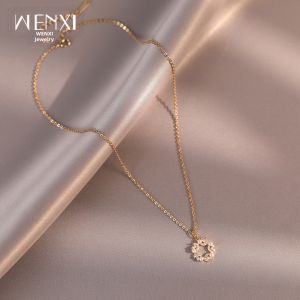 WENXI | Luxurious Niche High-End Pearl Flower Halo Necklace