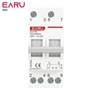 Cầu Dao Chuyển Mạch Nguồn Kép Tự Động MTS Mô-đun Ray DIN 2P 40A 63A AC400V 50/60Hz Có Chức Năng Cách Ly