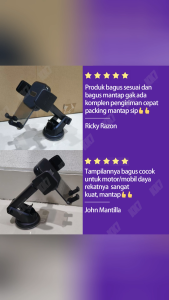 Dashboard Car Mount Mobile Holder Hp Mobil Phone Holder Mobil Cocok untuk Dashboard Kaca Meja Lemari