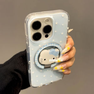 LIANGWU | Butterfly Cat Ring Magnetic Bracket Cute Cartoon Phone Case