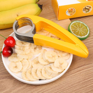 Banana Slicer Fruit Vegetable Sausage Slicer Stainless Steel Banana Cutter Salad Sundaes Tools Cooking Tools