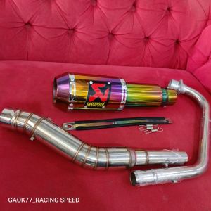 Knalpot Akrapovic Gp Lorenzo Fullset Vixion R15 Gsx Cbr cb150r sonic mx Satria supra gtr Byson dll