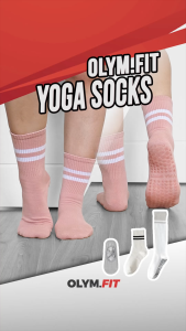 Women Cotton Socks Non Slip Grip Sock Suitable For Pilates Yoga Local Stock
