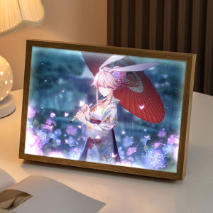 ไฟตกแต่งห้องเล่นเกมส์คอมพิวเตอร์ ไฟตั้งโต๊ะแบบเคลื่อนที่ได้สำหรับงานวันเกิดนักเรียนประถมศึกษาปีที่ 6 ที่เกี่ยวข้องกับการ์ตูนญี่ปุ่น