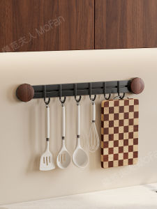 Powerful Suction Cup Kitchen Hook Vintage Style No Drilling Wall Mounted Strong Traceless Cutting Board Spoon Pan Holder Rack