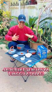 COOKING SET DS 308 PANCI TEKO ALAT MASAK CAMPING NESTING OUTDOOR