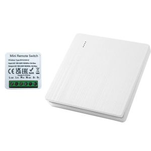 433Mhz RF 86 Wall Panel Switch Wireless Smart Switch Light with Remote Control Mini Relay Receiver Home Led Light Lamp Fan