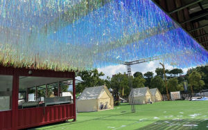 Amusement Park Decorations: Pneumatic Silk & Laser Decorative Ribbons