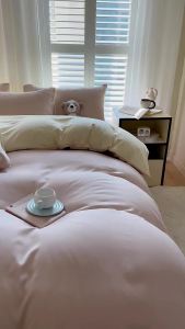 Solid Color Washed Cotton Duvet Cover