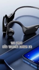 Tai Nghe Dẫn Truyền Xương X7 Bluetooth 5.2 Chống Nước Và Hạn Chế Tiếng Ồn Tích Hợp Micro Cao Cấp Màn Hình LED Độ Nét Cao