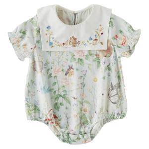 OAK FAMILY | Baby Short Sleeve Onesie Thin Summer Clothes Newborn Full Month Crawler Suit Cute Style Reborn Fiber Fabric A-Class Safety