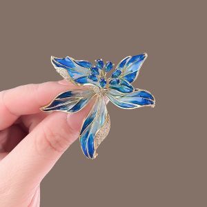Outlets Revoked by Brand Big Sale Discount Leak-Picking Blue Enchantress Brooch Exquisite Small and Versatile Accessories for Women