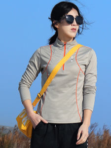 Womens Outdoor Quick Dry Shirt Breathable Sweat Wicking Thin Long Sleeve Sport T-Shirt Hiking Mountain Climbing Casual Clothing