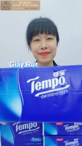 Khăn Giấy Rút Cao Cấp 4 lớp Tempo Không Mùi Thùng 18 Gói K32