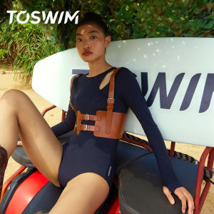 toswim | Long Sleeve Sun Protection Slimming Womens Swimsuit
