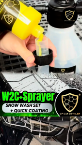 【CP CAR Detailer】Snow Wash W2C Set Nano Car Shampoo + Coating + Foam Sprayer Car Wash Foam & Coat Set