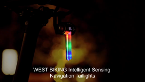 Đèn Hậu Xe Đạp WEST BIKING Cảm Biến Thông Minh Màn Hình LED Sạc Type -C Dành Cho Xe Đạp Thể Thao Dã Ngoại