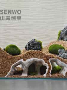Natural Realistic Fish Shrimp Hideout House Breeding Cave Decoration for Aquarium Pets Fish Shrimp Simulation Shelter House
