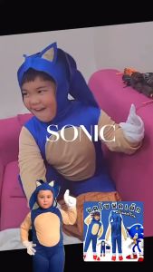 ชุดแฟนซีเด็ก sonic พร้อมส่งจากไทย! โซนิค (FANCY98)