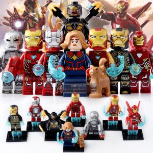 Avengers Superhero Iron Man MK50 MK1 Captain Marvel Star Force Figurine