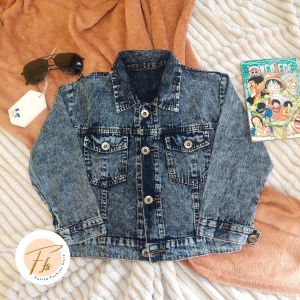 Jaket Jeans Anak Keren Laki-laki dan Perempuan umur 1-6 tahun | Kids Denim Jacket