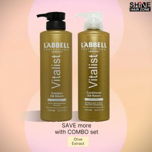 Labbell Reborn Shampoo Conditioner 1000ml hair rambut iron lurus straight straightening rebond rebonding