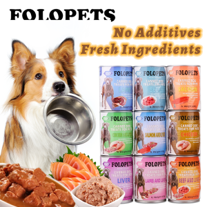 FOLOPETS Dog Food Can 430g Dog Food Pouch 120g Pure Natural Organic Wet Dog Food