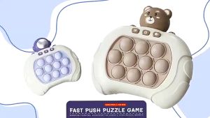Fidget Anti Stress Toys Electric Pop Quick Push Gamepad Pop It Light-Up Pattern Popping Game