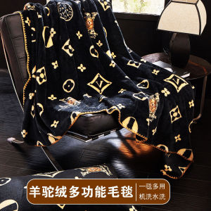 Khăn Trải Giường Vải Nỉ Phong Cách Đường Phố Bằng Lông Cừu Alpaca Khăn Ấm Cỡ Nhỏ Cho Văn Phòng Và Giấc Ngủ Trưa