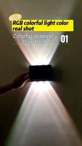 Solar IP66 wall light Power saving lightning proof and waterproof solar Lamp wall light 8LED outdoor garden lawn spotlights fence solar lights