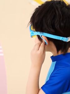 Kính bơi trẻ em kèm nút bịt bảo vệ tại kính bơi cho bé 3 đến 11 tuổi bảo vệ mắt góc nhìn 360 độ