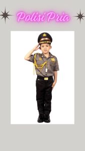[JK] Baju Profesi Polisi Anak Laki-Laki dan Prempuan - Baju Kostum Anak Polisi Biasa Dinas - Baju Profesi Polisi Anak Tk Paud keren Terkini