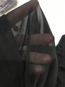 vải thun lưới đen dai co dãn 4 chiều mềm rũ _( khổ 1m8) may đầm váy áo thiết kế phối kiểu vv