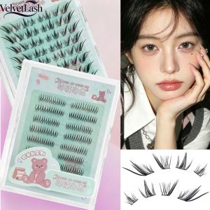 VelvetLash【Local Stock】8 Rows Photogenic Girl Group False Eyelashes Upgraded Lash U-shaped Black Stem Soft Mink Natural A Type Eye Lashes Makeup Tool