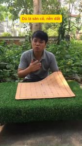 Bàn cờ tướng vải cao cấp đế cao su chống trượt siêu bền không lo quăn gấp