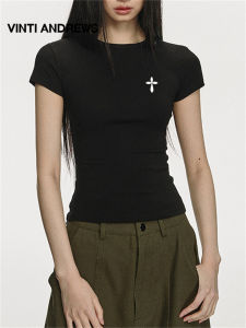 Short Sleeve Summer T-shirt Fitted Simple & Versatile