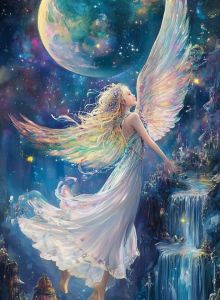 Kayou | Acrylic Paint By Numbers Beautiful Angel Painting By Numbers on Canvas Coloring By Number for Adults Paint Digital Art