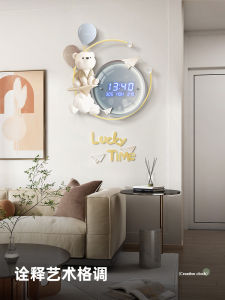 Modern Minimalist Creative Wall Clocks Living Room New 2024 Electronic Clock Personalized Tabletop Decor Acrylic Material