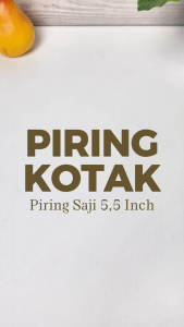 PRUMU Piring Kotak Kecil Melamin 5.5 Inch - Piring Saji untuk Kue Snack Dessert P12055