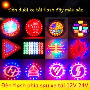 Đèn Hậu LED Chống Nước Cho Xe Tải 12V24V Ống Đèn LED Chạy Ban Ngày Đèn Báo Hiệu Tai Nạn Sau Bộ Đèn Trang Trí Ô Tô