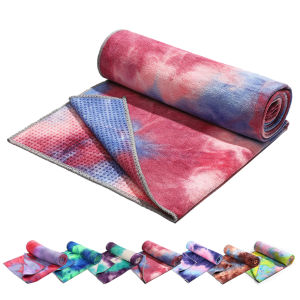 Anti slip hot yoga towel made of absorbent soft ultra-fine fiber available in various colors suitable for Bikram Pilates   ﻿