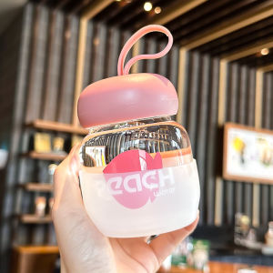 Mini Portable Glass Cup High Borosilicate Office Ladies Pocket Cup Summer Water Bottle Small Size Carry-On Cup Transparent